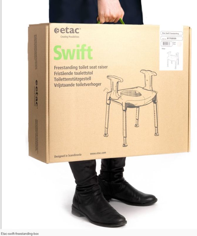 Swift frittstående toalettforhøyer Etac